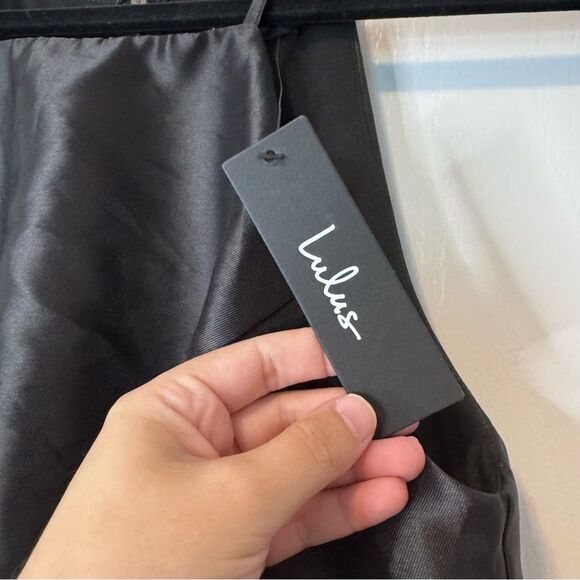 Lulus Women’s Broadway Show Black High-Low Gown NWT Size Medium Formal Event - Picture 8 of 11